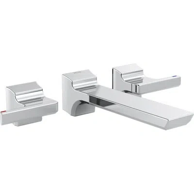 Delta Pivotal Wall Mounted Bathroom Faucet And Diamond™ Seal Technology In Chrome
