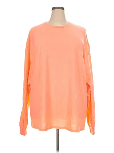 Pre-owned Delta Pro Weight Long Sleeve T-shirt In Orange
