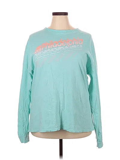 Pre-owned Delta Pro Weight Long Sleeve T-shirt In Teal
