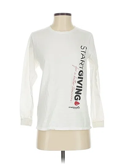 Pre-owned Delta Pro Weight Long Sleeve T-shirt In White