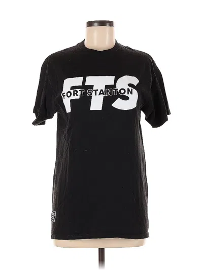 Pre-owned Delta Pro Weight Short Sleeve Top Black Crew Neck Tops