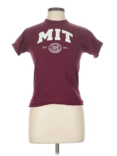 Pre-owned Delta Pro Weight Short Sleeve T-shirt In Burgundy