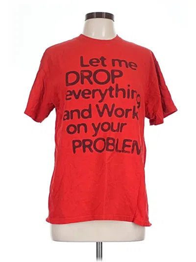 Pre-owned Delta Pro Weight Short Sleeve T-shirt In Red