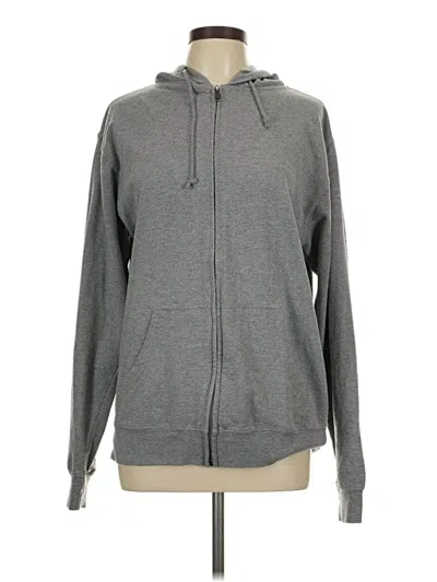Pre-owned Delta Pro Weight Zip Up Hoodie In Gray
