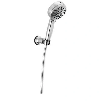 Delta Proclean 7-spray Wall-mount Handheld Shower Head, High Pressure Spray Hand Shower With Hose In Lumicoat Chrome