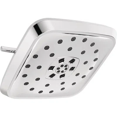 Delta Rain Adjustable Shower Head With H2okinetic Technology In Lumicoat Chrome