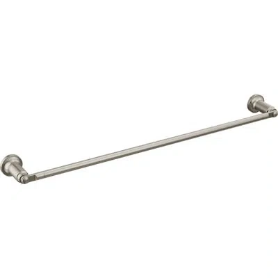 Delta Saylor Wall Mounted 24" Towel Bar In Matte Black In Stainless Steel