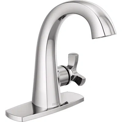 Delta Single Handle Bathroom Faucet In Lumicoat  Chrome