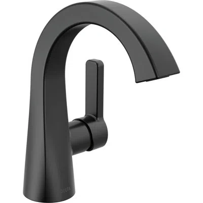 Delta Single Handle Bathroom Faucet In Matte Black