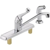 Delta Single Handle Kitchen Faucet With Side Spray In Chrome