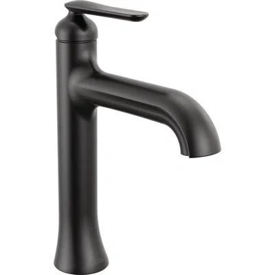 Delta Single Handle Mid-height Bathroom Faucet In Black