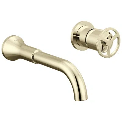 Delta Single Handle Mount Bathroom Faucet In Polished Nickel