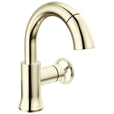 Delta Single Handle Pull Down Bathroom Faucet In Polished Nickel