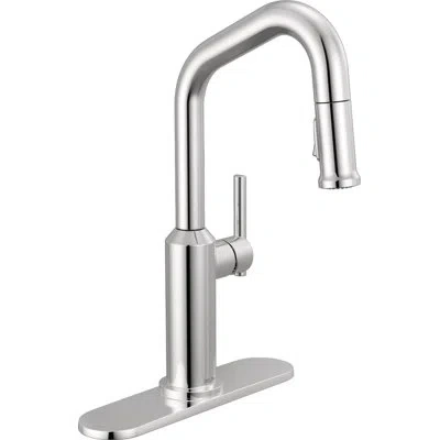Delta Single Handle Pull-down Bar/prep Faucet In Lumicoat Chrome