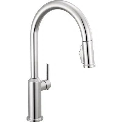 Delta Single Handle Pull-down Kitchen Faucet In Lumicoat Chrome