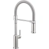 Delta Single Handle Pull-down Kitchen Faucet With Spring Spout In Lumicoat Chrome