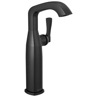 Delta Single Handle Vessel Bathroom Faucet In Lumicoat  Chrome