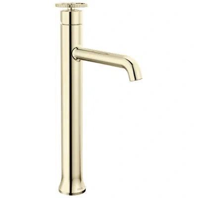 Delta Single Handle Vessel Bathroom Faucet In Polished Nickel