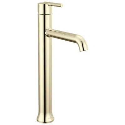 Delta Single Handle Vessel Bathroom Faucet In Polished Nickel
