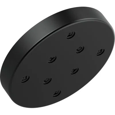 Delta Single-setting Full Rain Fixed Shower Head With H2okinetic® In Matte Black