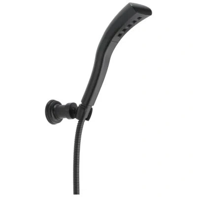 Delta Single-setting H2okinetic Wall Mount Hand Shower In Matte Black