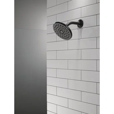 Delta Single-setting Raincan Shower Head In Matte Black