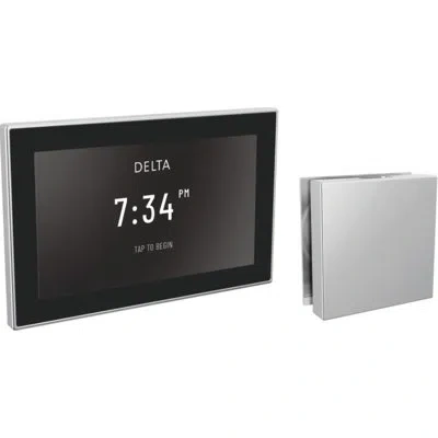 Delta Square Digital Steam Package In Black