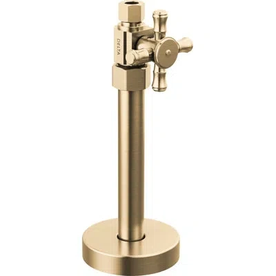Delta Straight Supply Stop Valve In Champagne Bronze