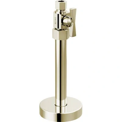 Delta Straight Supply Stop Valve In Polished Nickel