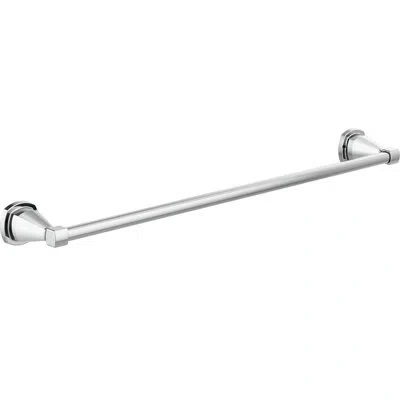 Delta Stryke 24 In. Wall Mount Towel Bar Bath Hardware Accessory In Polished Chrome