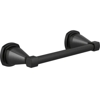 Delta Stryke 8 In. Wall Mount Hand Towel Bar Bath Hardware Accessory In Matte Black