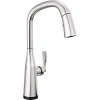 Delta Stryke Pull Down Touch Single Handle Kitchen Faucet With Touch2o Technology And With Accessories In Chrome