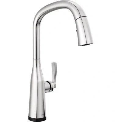 Delta Stryke Pull Down Touch Single Handle Kitchen Faucet With Touch2o Technology And With Accessories In Chrome