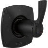 Delta Stryke Three Function Diverter Trim In Matte Black