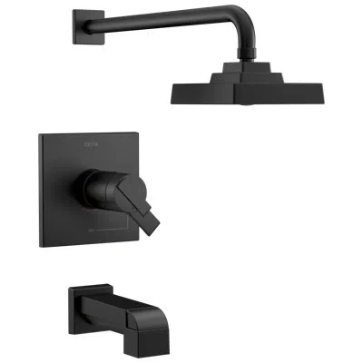 Delta Tempassure 17t Series Tub And Shower Trim In Matte Black