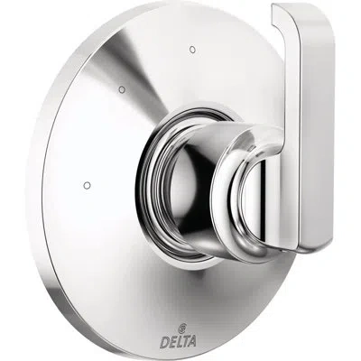 Delta Tetra 3-setting Shower Diverter Valve Trim Kit, Shower Diverter Kit, Shower Faucet Diverter In Lumicoat Chrome