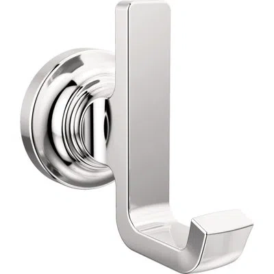Delta Tetra Double Towel Hook Bath Hardware Accessory In Stainless Steel In Polished Chrome