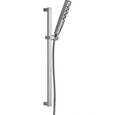 Delta Tetra H2okinetic Handheld Shower Head With Slide Bar, Hand Shower, Hand Held Shower With Hose In Chrome