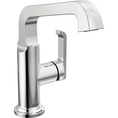Delta Tetra Single Hole Bathroom Faucet, Single Handle Bathroom Sink Faucet With Drain Assembly In Chrome