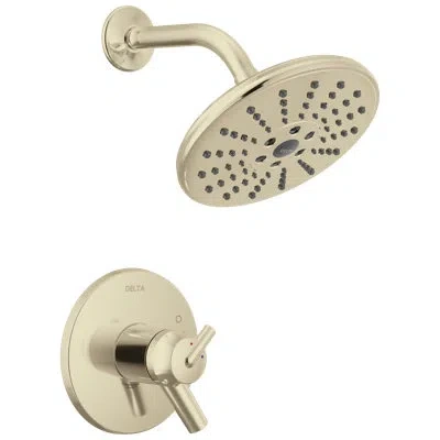 Delta Thermostatic H2o Shower Trim In Polished Nickel