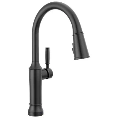 Delta Touch2o Kitchen Faucet With Touchless Technology In Matte Black