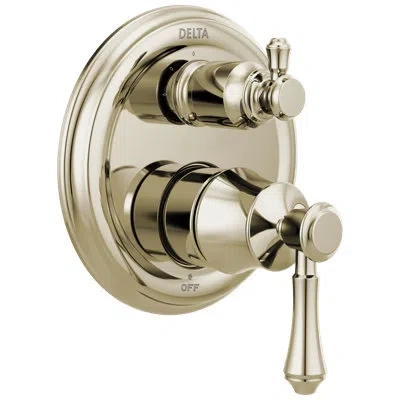 Delta Traditional Monitor 14 Series Valve Trim With 3-setting Integrated Diverter In Polished Nickel