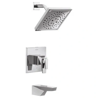 Delta Trillian Tempassure 17t Series Tub & Shower Faucet With H2okinetic Technology In Chrome