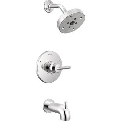 Delta Trinsic 14 Series Single-function Tub Shower Faucet Set, H2okinetic Shower Valve Trim Kit In Chrome