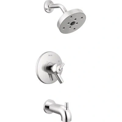 Delta Trinsic 17 Series Dual-function Tub Shower Faucet Set, H20kinetic Shower Handle Trim Kit In Chrome