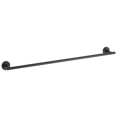 Delta Trinsic 30 In. Wall Mount Towel Bar Bath Hardware Accessory In Matte Black