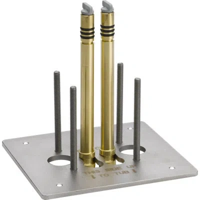 Delta Trinsic Bathroom Floor Mount Tub Rough-in Valve Filler In Gold;silver