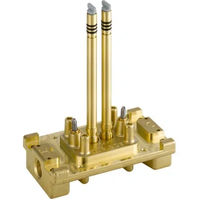 Delta Trinsic® Bathroom Floor Mount Tub Rough-in Valve Filler With Stops In Gold