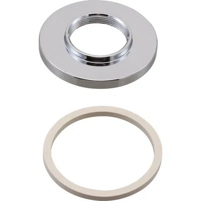Delta Trinsic Handle Base And Gasket In Beige,silver