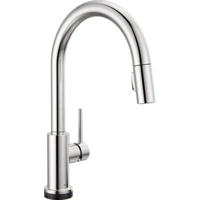 Delta Trinsic Pull Down Sprayer Touch Kitchen Sink Faucet, Touch Control Kitchen Faucet In Chrome